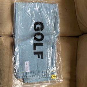 Golf Wang brand regular denim jeans. Light wash size 32.  In bag, never worn.